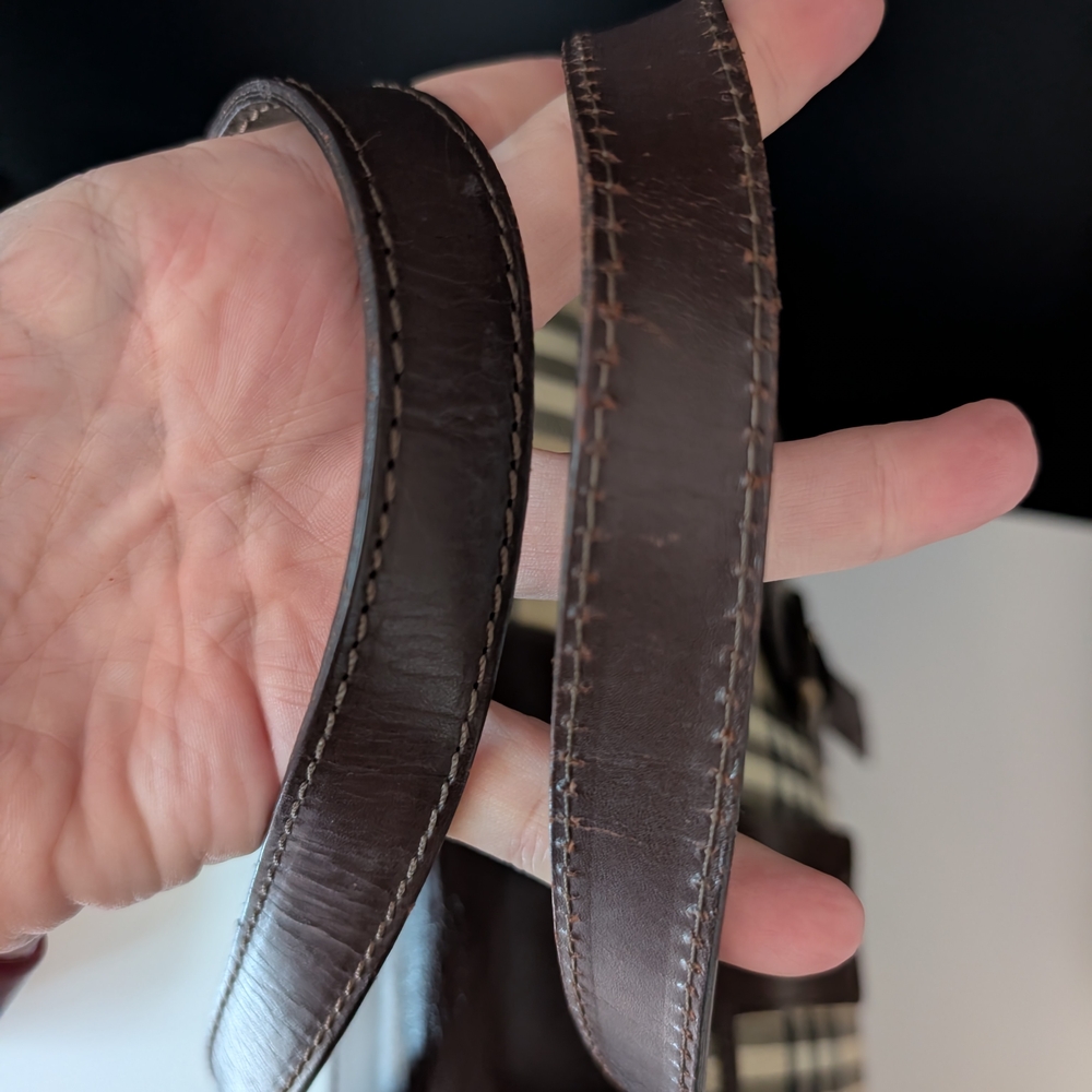 Burberry Haymarket Satchel - Picture 8 of 12
